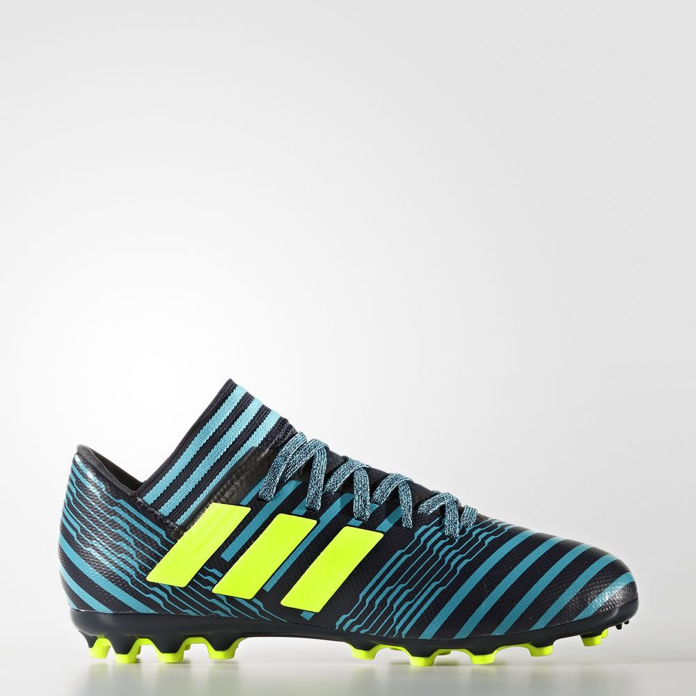 Adidas Nemeziz 17.3 Artificial Grass - ποδοσφαιρικα παπουτσια για αγορια - Κίτρινα/Μπλε,Μέγεθος: EU